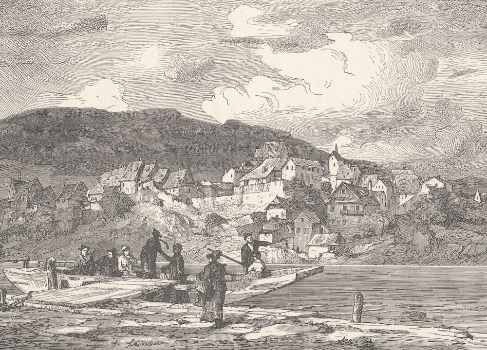 GERMANY. Waldshut 1903 old antique vintage print picture